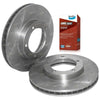 Toyota FZJ105 HZJ105 2 Front Drilled Slotted Disc Rotors Brake Pads