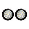 2" 7 LED Round Truck Trailer Side Marker Clearance Tail Light 24V