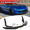 Corvette C7 Z06 Gloss Black Front Lip Splitter & Side Winglets (2014-2019)