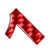 Make & Model Carbon Red Window Door Wall Car Badge Emblem Decal Sticker