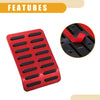 Ford F-150 (2015-2023) - Black Red Pedal Pad Car Foot Rest Pedal Cover
