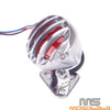 Harley, Honda, Yamaha, Suzuki, Kawasaki Finned Grill Tail Light