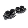 Porsche 992 Carrera S (2019-2022) 2 x Black Rear Exhaust Muffler Pipe Tips
