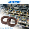 Make Model Oil Seal 28x40x10mm Rotary Shaft Seal FKM Rubber 2 x Brown