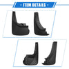 Ford Explorer 2011-2019 Black Front Rear Splash Guards Mud Flaps