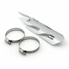 Motorcycle 9.75" Chrome Flame Guard Exhaust Pipe Heat Shield Cover