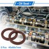 MakeModel Oil Seal 45x60x7mm Brown FKM Rotary Shaft Seal 2 pcs