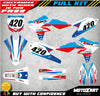 Yamaha YZF 250 (2014-2018) FORTRESS STYLE Stickers Custom Graphics Kit