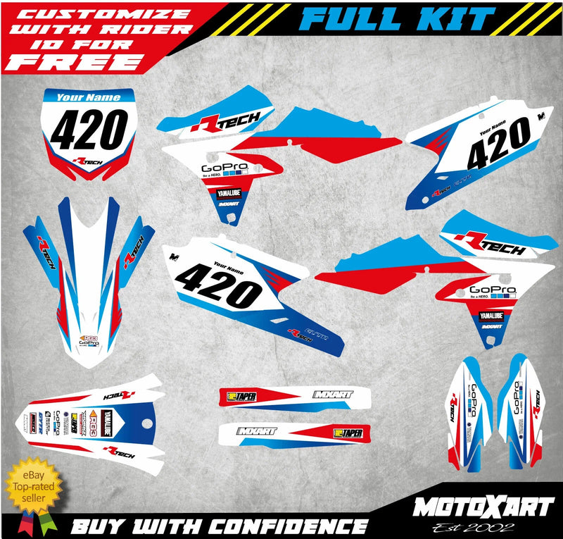 Yamaha YZF 250 (2014-2018) FORTRESS STYLE Stickers Custom Graphics Kit