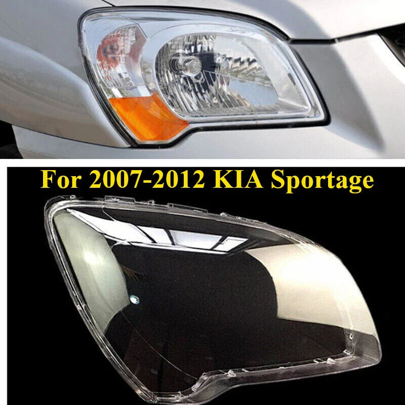 KIA Sportage Right Side Headlight Lens Clear Lamp Cover (2007–2012)
