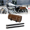 Motorcycle Tool Bag Handlebar Bags Cycling Fork Luggage Bags Round Brown