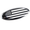 Ford F150 F250 9" Front Grille Tailgate Oval US Flag Cover (2004-2023)