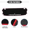 Honda Fit 4th Gen GR1 (2015-2020) - Black Red Dashboard Cover Mat