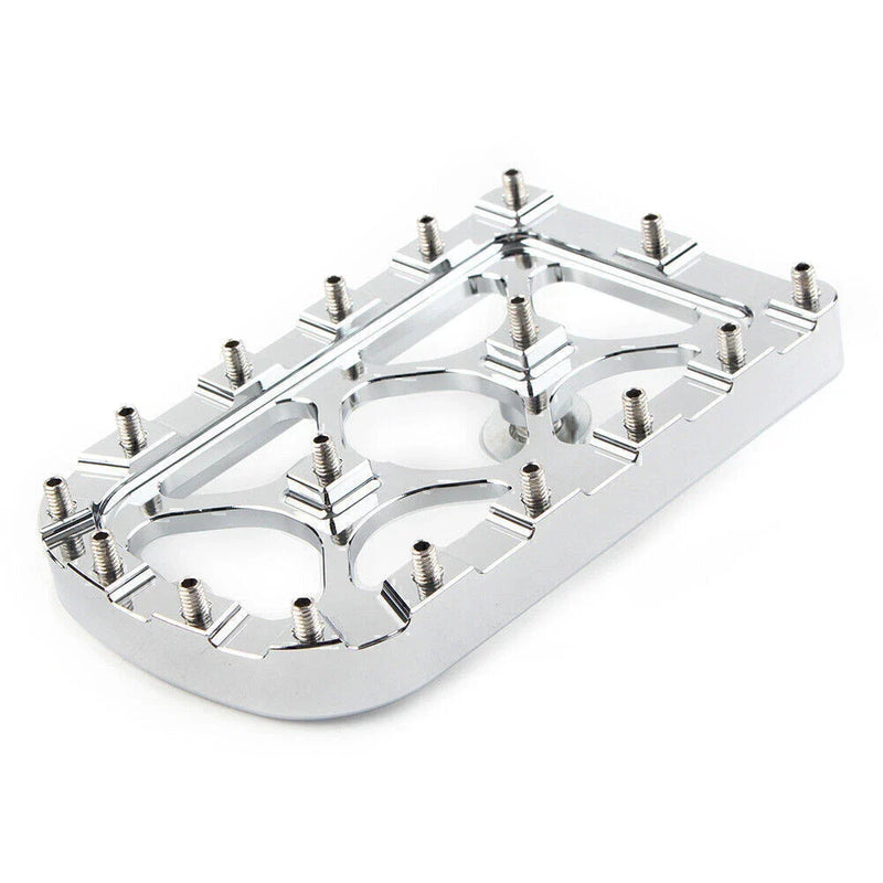 Harley Electra Glide, Softail CNC Chrome MX Style Large Brake Pedal Pad Cover