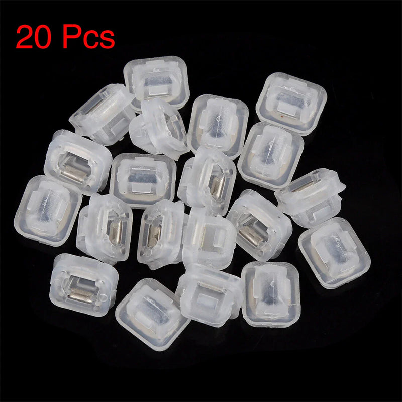 BMW E46 E90 E91 E92 320i 323i 20pcs Plastic White Retainer Clips