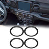 Jeep Wrangler JL 4 x Air Conditioner Vent Ring Trim Covers (2018-2021)