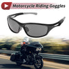 1 x Motorcycle Riding Goggles Deep Gray Lens Black Frame Cycling Sunglasses