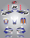 Yamaha YZ 250 Full Graphic Kit Decals Stickers (1993-1995)