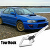 Subaru Silver Tone Front Bumper Trailer Ring Towing Hook Triangle Shape