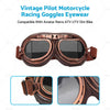 ATV UTV Dirt Bike Glasses Vintage Pilot Motorcycle Racing Goggles