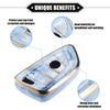 BMW 3 4 5 6 7 Series TPU Blue 4 Buttons Smart Key Fob Cover (2006-2023)
