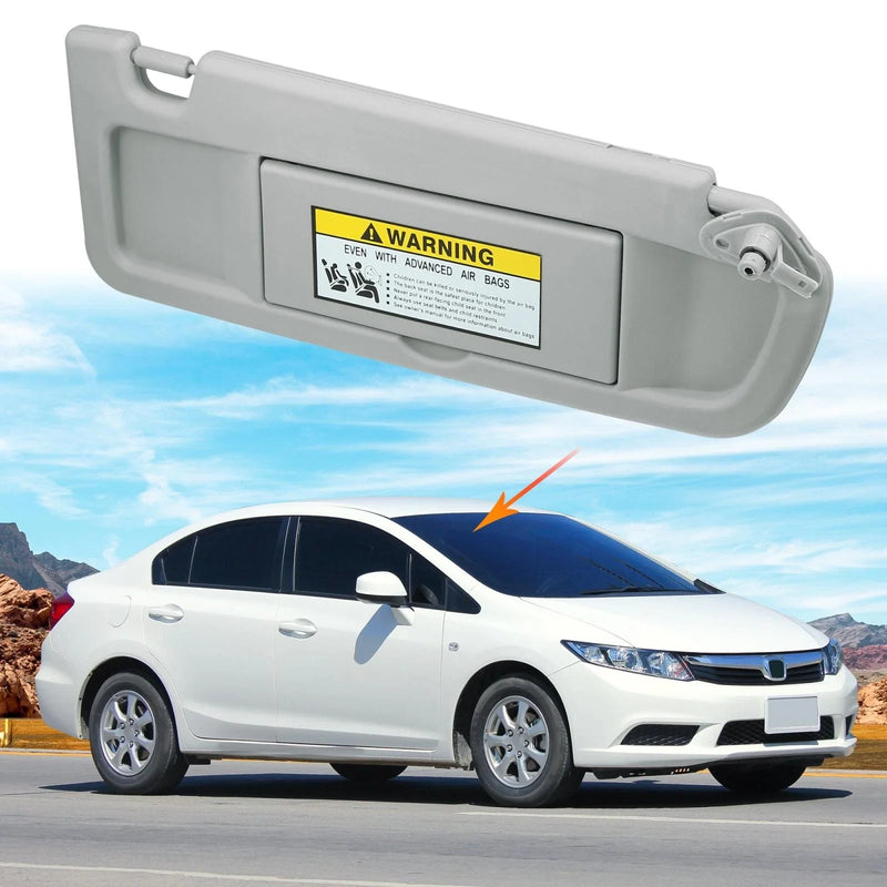 Honda Civic (2006-2011) Light Gray Sun Visors