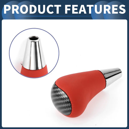 Automatic Gear Shifter Knob for Toyota 4Runner 2003-2021 Faux Leather Black Red