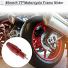 1.11" Aluminum Alloy Motorcycle Slider Frame 1 Set Red
