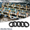 Car Oil Seal 28x38x10mm Shaft Seal TC Ring Nitrile Rubber Black 5Pcs