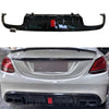 Benz W205 C63 AMG Rear Bumper Diffuser Lip (2015-2021)