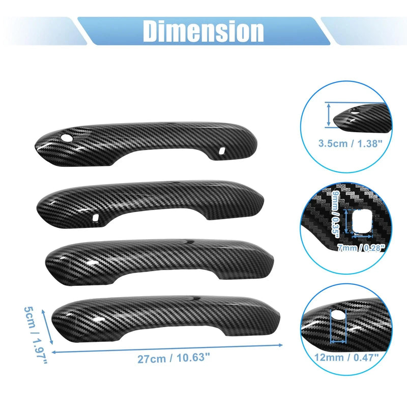 Ford Explorer (2020-2022) Carbon Fiber 4 x Door Handle Trim Covers