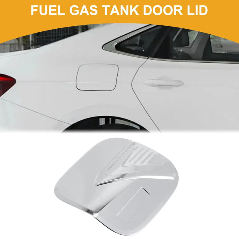 Mitsubishi Eclipse Chrome Silver Red Fuel Tank Door Cap