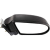 Black Textured Manual Side View Mirror Passenger Right RH