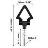 Honda Fit Black Triangle Front Bumper Tow Hook (2015-2020)
