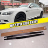BMW 3 Series E90 E92 E93 M3 Black 2 x Side Skirt Extensions (2005-2013)