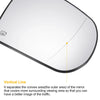 Jeep Cherokee Compass Right Side Heated White Mirror Glass