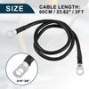 Car Inverter Battery Cable 5/16-3/8 2ft Battery Copper Wire Black