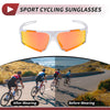 Motorcycle Riding Goggles Red Lens White Frame Tri-acetel Cellulose