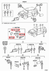 Toyota FJ Cruiser GSJ15 Remote Key Housing Kit