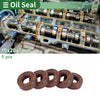 Make Model Oil Seal 10x20x7mm Fluorine Rubber Brown 5 pcs