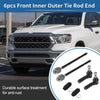 Dodge Ram 1500 6pcs Front Tie Rod End Links with Boots (2011-2012)