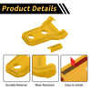 Jeep Wrangler JL JLU (2018-2024) Plastic Yellow Hood Hinge Covers