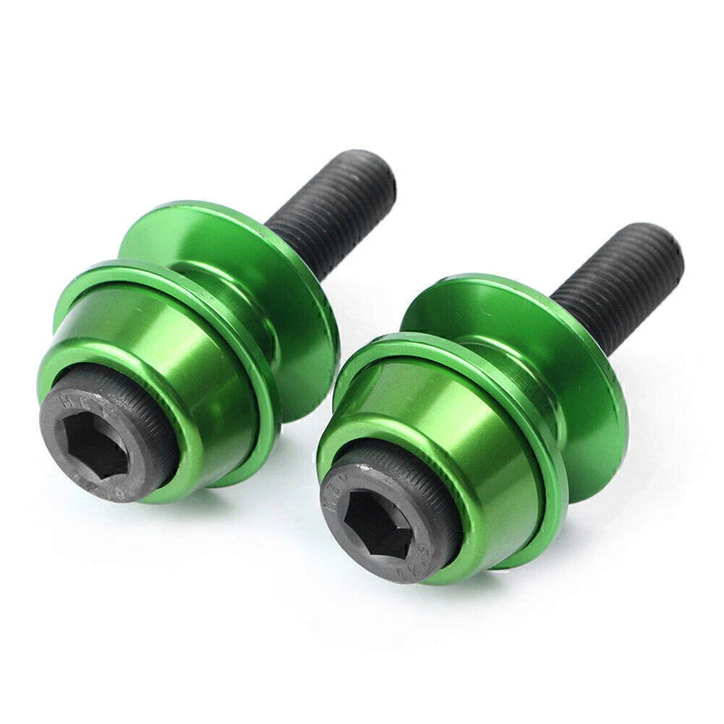 SUZUKI GSX1300R HAYABUSA 10mm Swingarm Spool Sliders  Green (1999-2019)