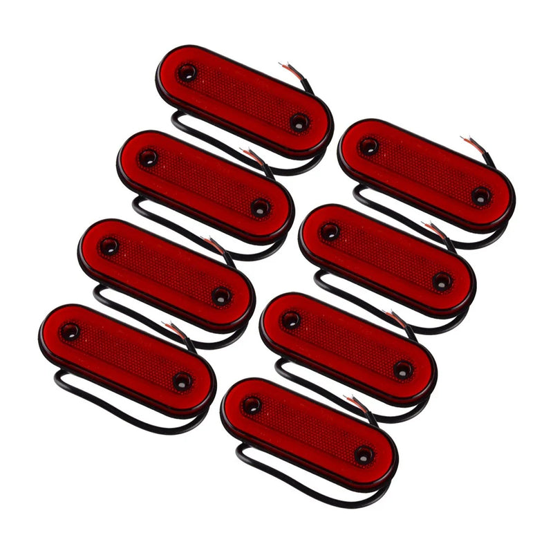 Trailer Truck Lorry 8x Oval Side Marker Indicator Lights