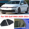VW Golf MK8 2 x Glossy Black Window Louver Scoop Cover Trim (2020–2023)