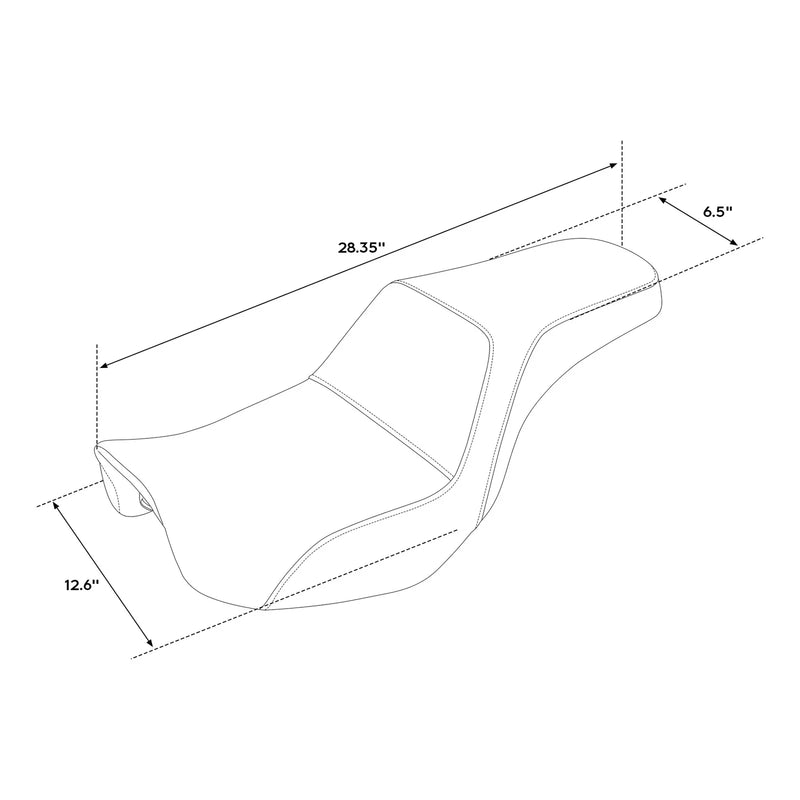 Harley Street Bob FXDB Super Glide Driver Two-Up Seat (2006-2017)