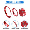 Subaru Forester (2019-2023) Red 4 x AC Climate Control Knob Rings
