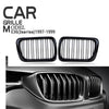 BMW 3 Series E36 M3 Gloss Black Front Kidney Grilles Cover Trim (1997-1999)