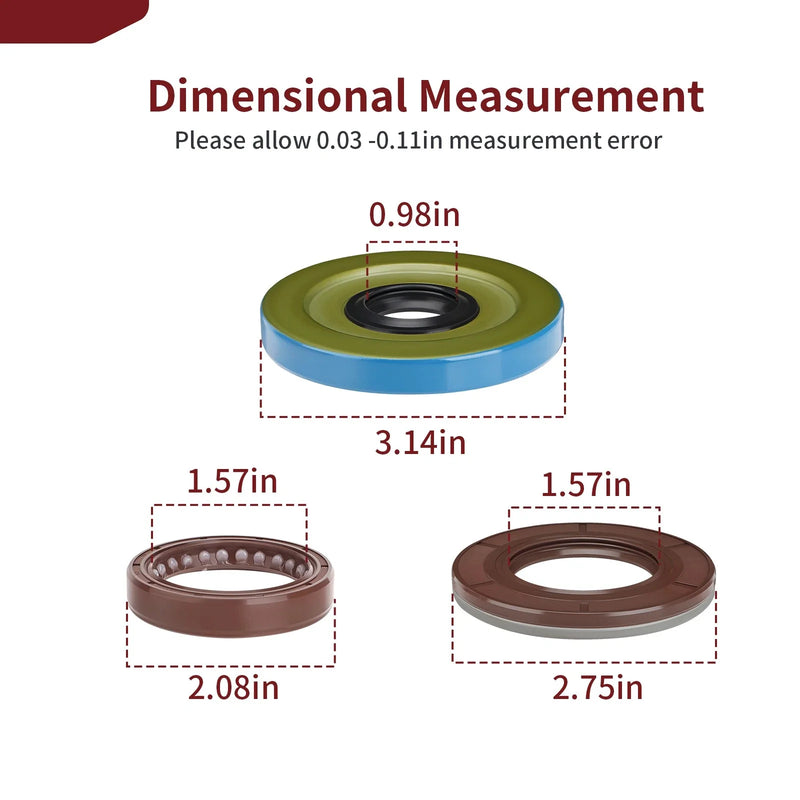 Polaris General XP 1000 Crankshaft Seal Triple Lip Seals (2020–2025)