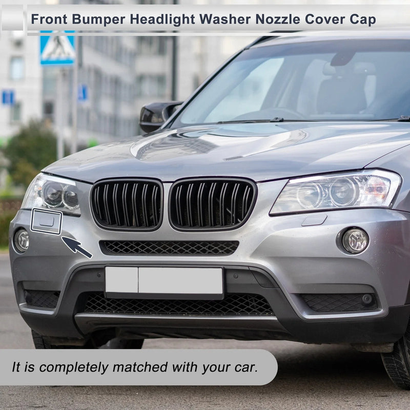 BMW X3 Red Front Left Bumper Headlight Washer Nozzle Cover Cap